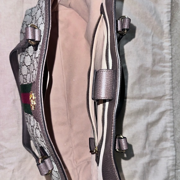 Authentic Gucci GG Supreme Monogram Medium Ophidia Shopping Tote - Picture 6 of 7